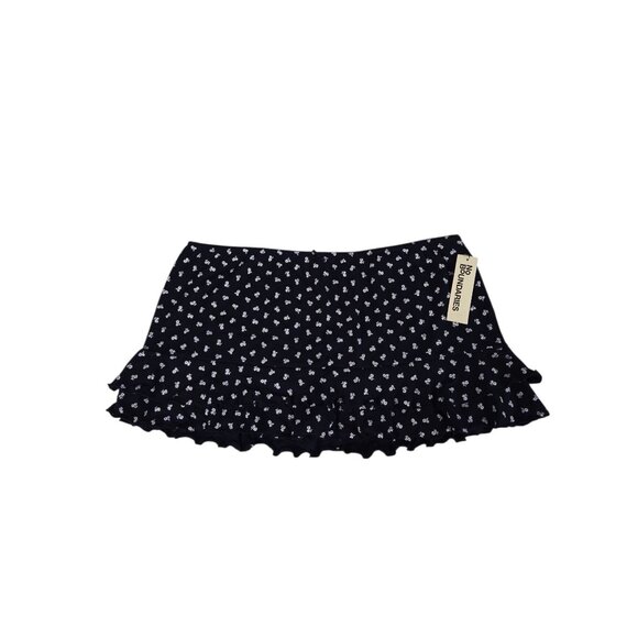 NWT No Boundaries Women’s XL Sleep Skort – Pointelle, Ruffle Hem, Elastic Wais - Picture 2 of 5